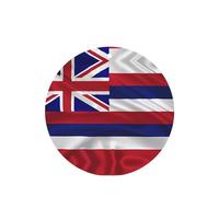 Phayah 4 ambientadores para coche, diseño de bandera de Hawái, diseño americano, pastillas aromáticas de lavanda, de larga duración, con forma redonda