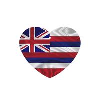 Phayah 4 ambientadores para coche, diseño de bandera de Hawái, diseño americano, pastillas aromáticas de lavanda, fragancia de larga duración, tarjeta perfumada en forma de corazón