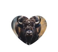Phayah 4 ambientadores para coche, diseño de bisonte norteamericano, pastillas aromáticas de lavanda, fragancia de larga duración, tarjeta perfumada en forma de corazón