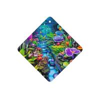 Phayah 4 ambientadores para coche, diseño de bosque de fantasía, tabletas aromáticas de lavanda, fragancia de larga duración, cuadrada