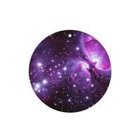 Phayah 4 ambientadores para coche, diseño de cielo estrellado, morado, con aroma a lavanda, pastillas aromáticas de larga duración, forma redonda