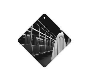 Phayah 4 ambientadores para coche, diseño de fantasmas en medianoche, con aroma a lavanda, de larga duración, cuadrados