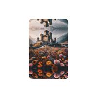 Phayah 4 ambientadores para coche, diseño de flores, mar, fuera del castillo, con aroma a lavanda, tabletas de fragancia de larga duración, rectangulares