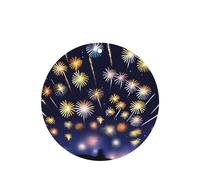 Phayah 4 ambientadores para coche, diseño de fuegos artificiales, aroma a lavanda, forma redonda, para colgar, para tableta, armario, zapatos, clóset