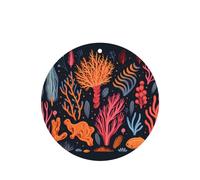 Phayah 4 ambientadores para coche, diseño de hierba de árbol submarino, aroma de lavanda, forma redonda, para colgar, para tableta, armario, zapatos, clóset