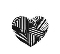 Phayah 4 ambientadores para coche, diseño de líneas geométricas en blanco y negro, aroma de lavanda, con forma de corazón, para colgar, para tableta, armario, zapatos, armario, fragancia