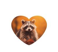 Phayah 4 ambientadores para coche, diseño de mapache, pastillas aromáticas de lavanda, fragancia de larga duración, tarjeta perfumada en forma de corazón