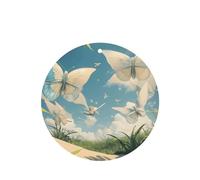 Phayah 4 ambientadores para coche, diseño de mariposa, aroma de lavanda, forma redonda, para colgar, para tableta, armario, zapatos, armario, 4 unidades