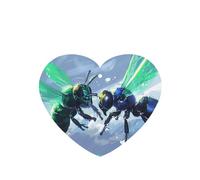 Phayah 4 ambientadores para coche, diseño de moscas colgantes que hablan entre sí, pastillas aromáticas de lavanda, fragancia de larga duración, tarjeta perfumada en forma de corazón