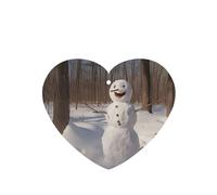 Phayah 4 ambientadores para coche, diseño de muñeco de nieve en bosque, aroma a lavanda, con forma de corazón, para colgar, para tableta, armario, zapatos, clóset