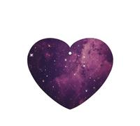 Phayah 4 ambientadores para coche, diseño de noche estrellada morada, pastillas con aroma a lavanda, fragancia de larga duración, tarjeta perfumada en forma de corazón