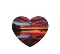 Phayah 4 ambientadores para coche, diseño de nubes llameantes, aroma de lavanda, con forma de corazón, para colgar, para tableta, armario, zapatos, armario, 4 unidades