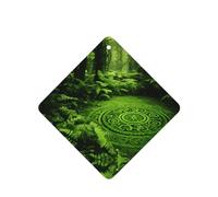Phayah 4 ambientadores para coche, diseño de tótem misterioso del bosque, tabletas con aroma a lavanda, fragancia de larga duración, cuadrada