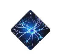 Phayah 4 ambientadores para coche, extensiones de neuronas colgantes, patrón de lavanda, tabletas aromáticas de larga duración, cuadradas