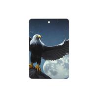 Phayah 4 ambientadores rectangulares para colgar en el coche, con diseño de águila bajo las estrellas, fragancia para colgar en el armario, zapatos, armario, 4 unidades