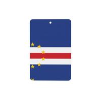 Phayah 4 ambientadores rectangulares para colgar en el coche, con diseño de bandera de Cabo Verde, aroma a lavanda, para colgar en el armario, etc