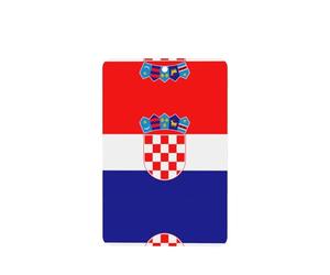 Phayah 4 ambientadores rectangulares para colgar en el coche, con diseño de bandera de la República de Croacia, fragancia para colgar en el armario, zapatos, armario, etc