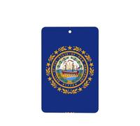 Phayah 4 ambientadores rectangulares para colgar en el coche, con diseño de bandera de New Hampshire, fragancia para colgar en el armario, zapatos, clóset