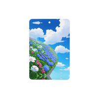 Phayah 4 ambientadores rectangulares para colgar en el coche, con diseño de flores de nube blanca, aroma a lavanda, para tableta, armario, zapatos, clóset