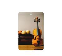 Phayah 4 ambientadores rectangulares para colgar en el coche, con diseño de violín, aroma a lavanda, para tableta, armario, zapatos, clóset