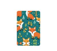 Phayah 4 ambientadores rectangulares para colgar en el coche, con diseño de zorro feliz del bosque, con aroma a lavanda, para colgar en tableta, armario, zapatos, clóset