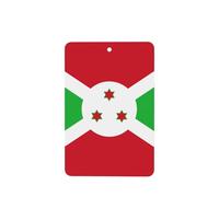Phayah 4 ambientadores rectangulares para colgar en el coche, diseño de bandera de Burundi, con aroma a lavanda, para tableta, armario, zapatos, armario
