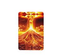 Phayah 4 ambientadores rectangulares para colgar en el coche, diseño de erupción de volcán, con aroma a lavanda, para tableta, armario, zapatos, clóset