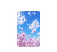 Phayah 4 ambientadores rectangulares para colgar en el coche, diseño de flores silvestres bajo cielo azul, aroma a lavanda, para colgar en tableta, armario, zapatos, clóset