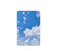 Phayah 4 ambientadores rectangulares para colgar en el coche, diseño de nubes blancas en el cielo, aroma a lavanda, para colgar en tableta, armario, zapatos, clóset