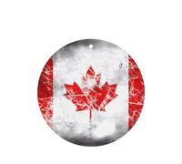 Phayah 4 ambientadores retro con diseño de bandera de Canadá con aroma a lavanda, forma redonda, para colgar, para tableta, armario, zapatos, clóset