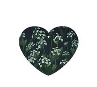 Phayah 6 ambientadores blancos con diseño de flores silvestres con aroma a lavanda para coche, en forma de corazón, para colgar, para tableta, armario, zapatos, clóset