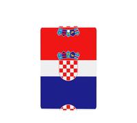 Phayah 6 ambientadores colgantes para coche, diseño de bandera de la República de Croacia, tabletas aromáticas de lavanda, fragancia de larga duración, rectangular, tarjeta perfumada