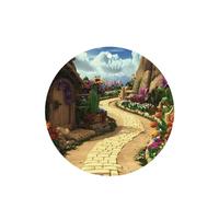 Phayah 6 ambientadores colgantes para coche, diseño de camino de pueblo de cuento de hadas, pastillas aromáticas de lavanda, fragancia de larga duración, forma redonda