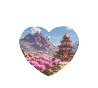 Phayah 6 ambientadores colgantes para coche, diseño de castillo, lavanda, fragancia de larga duración, tarjeta perfumada en forma de corazón