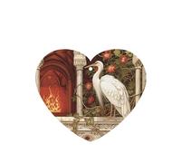 Phayah 6 ambientadores colgantes para coche, diseño de cigüeña blanca llameante, pastillas aromáticas de lavanda, fragancia de larga duración, tarjeta perfumada en forma de corazón