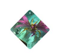 Phayah 6 ambientadores cuadrados para colgar en el coche, con diseño de monstruo alado morado, aroma a lavanda, para tableta, armario, zapatos, clóset