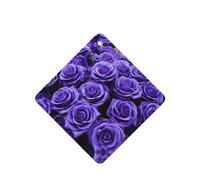 Phayah 6 ambientadores cuadrados para colgar en el coche, con diseño de rosas moradas, con aroma a lavanda, para tableta, armario, zapatos, clóset