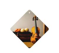 Phayah 6 ambientadores cuadrados para colgar en el coche, con diseño de violín, aroma a lavanda, para tableta, armario, zapatos, clóset