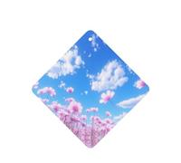 Phayah 6 ambientadores cuadrados para colgar en el coche, diseño de flores silvestres bajo cielo azul, aroma a lavanda, para colgar en la tableta, armario, zapatos, clóset