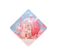 Phayah 6 ambientadores cuadrados para colgar en el coche, diseño de sandía, con aroma a lavanda, para tableta, armario, zapatos, clóset