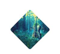 Phayah 6 ambientadores cuadrados para colgar en el coche, diseño de violín en agua, aroma a lavanda, para tableta, armario, zapatos, clóset