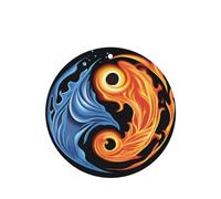 Phayah 6 ambientadores de agua de fuego con patrón de Tai Chi, aroma de lavanda, forma redonda, para colgar, para tableta, armario, zapatos, armario, fragancia