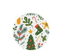 Phayah 6 ambientadores de coche colgantes coloridos abeto, patrón de corona de abeto, pastillas de aroma de lavanda, fragancia de larga duración, tarjeta perfumada de forma redonda