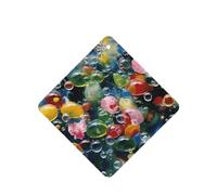 Phayah 6 ambientadores de coche colgantes coloridos con diseño de burbujas de jabón, pastillas de aroma de lavanda, fragancia de larga duración, cuadrada