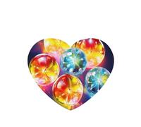 Phayah 6 ambientadores de coche colgantes coloridos con patrón de círculos de lavanda, pastillas aromáticas de larga duración, tarjeta perfumada en forma de corazón