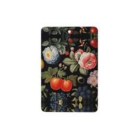 Phayah 6 ambientadores de coche colgantes con patrón de flores y bayas, pastillas de aroma de lavanda, fragancia de larga duración, tarjeta perfumada rectangular