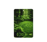 Phayah 6 ambientadores de coche colgantes con patrón de tótem misterioso de bosque, tabletas de aroma de lavanda, fragancia de larga duración, tarjeta perfumada rectangular