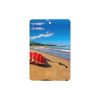 Phayah 6 ambientadores de coche colgantes de caracola roja junto al mar, con aroma a lavanda, tabletas de fragancia de larga duración, rectangulares