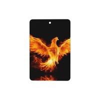 Phayah 6 ambientadores de coche colgantes de fénix en llamas, pastillas aromáticas de lavanda, fragancia de larga duración, rectangular