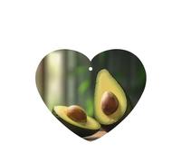 Phayah 6 ambientadores de coche con aroma a aguacate cortado, aroma de lavanda, en forma de corazón, para colgar, para tableta, armario, zapatos, armario, fragancia
